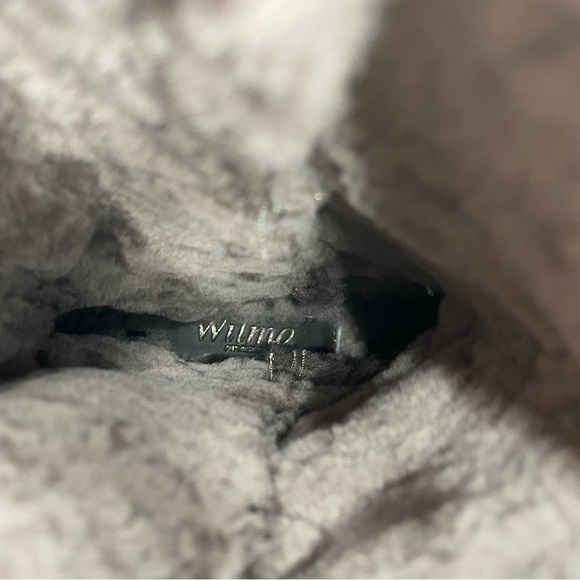 Wilma Firenze Genuine brown Leather faux fur boots buckle winter Booties 38 8 - Picture 6 of 6